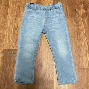 7 For All Mankind Girls Light Wash Straight Leg Blue Jeans Size 2T Toddler 7FAMK
